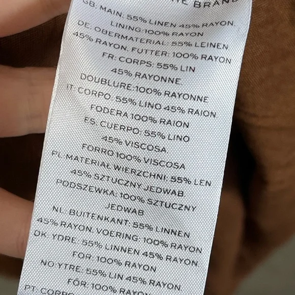 Faithfull The Brand Halona Gauze Maxi Dress Brown Size US 6 - Picture 6 of 6